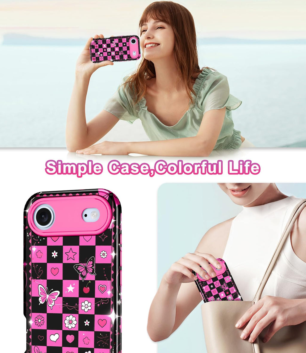 Air Case 6.5 Inch 2025,Marble Pattern 3 In 1 Heavy Duty Shockproof Full Body Rug