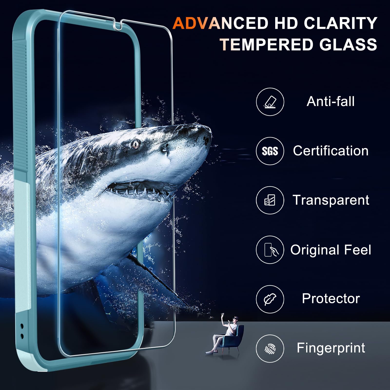 Samsung Galaxy S26 Case with Screen Protector+Camera Lens Cover,Military Grade H
