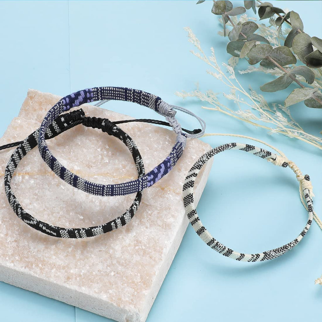 Beach Bracelet Set for Men and Women, Surfer Men Bracelet, Braided Boho Summer B