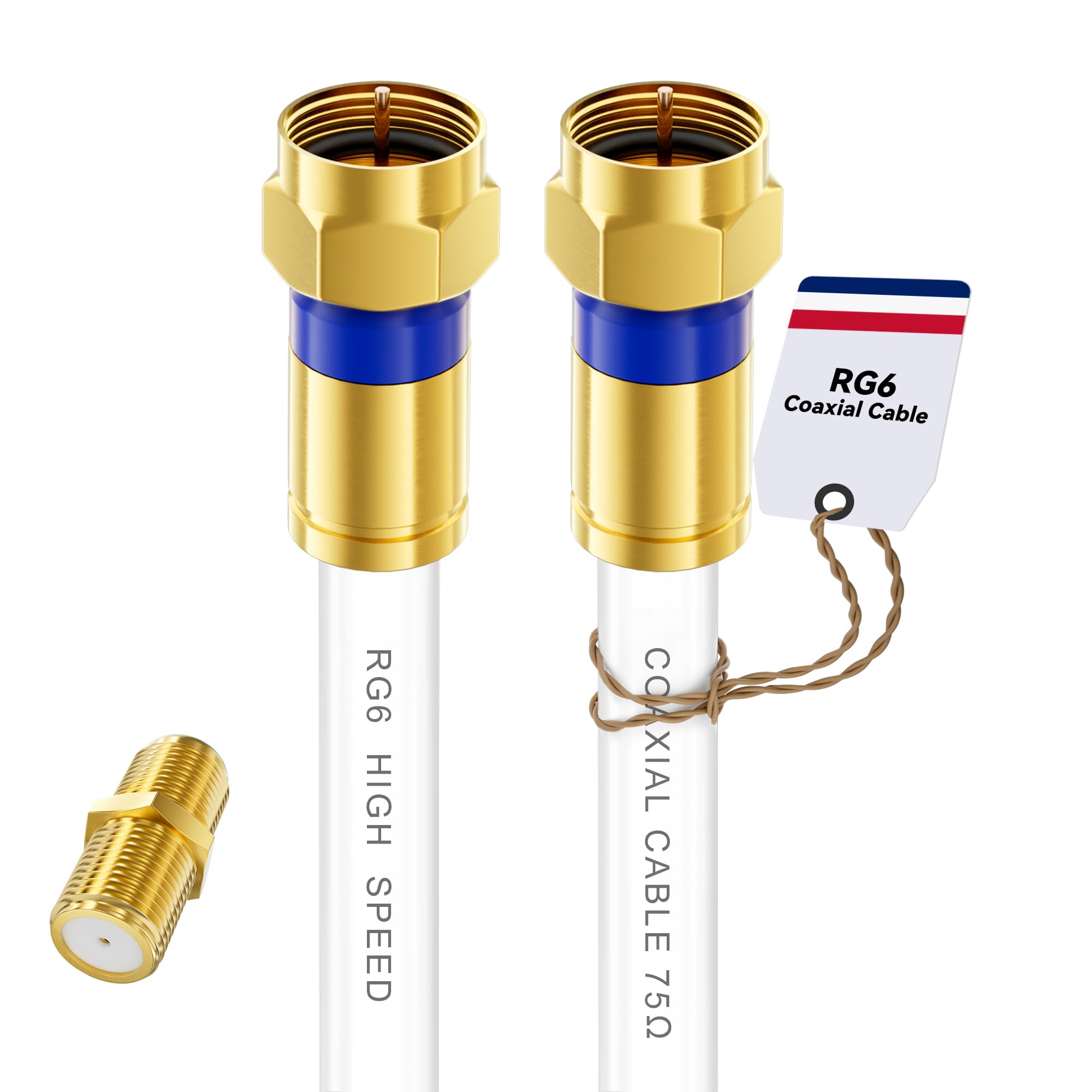 Cable 3Ft/6Ft/10Ft/15Ft/25Ft/50Ft/60Ft/75Ft/100Ft, Rg6 Coax Cable Extender With