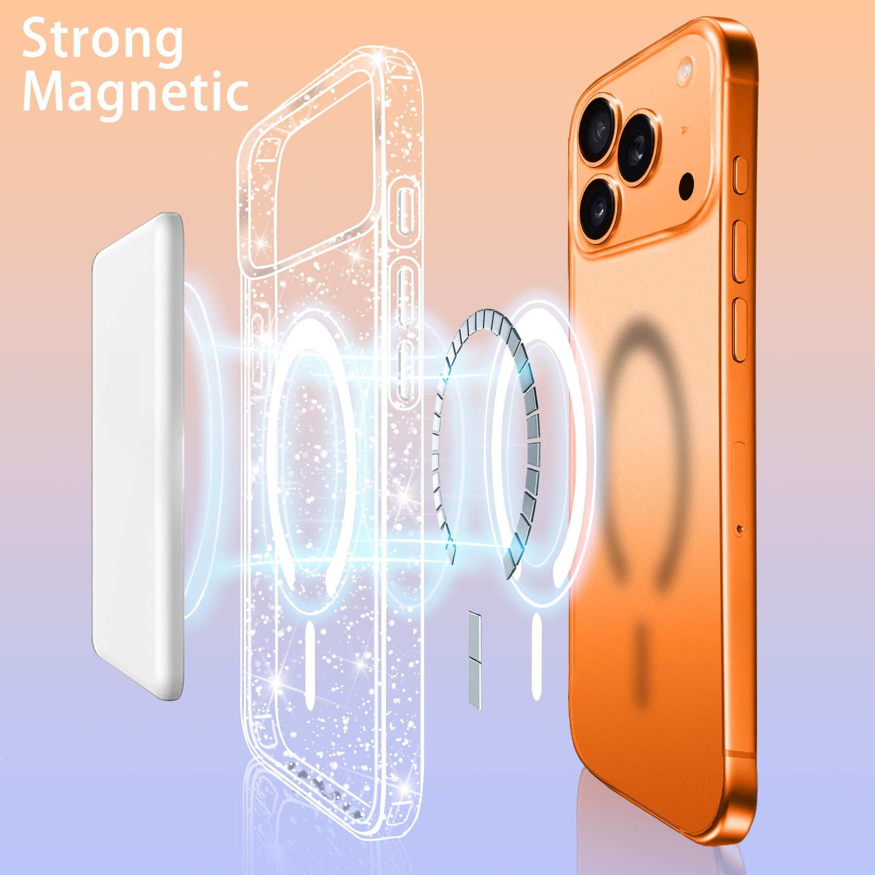 Magnetic Case for iPhone 17 Pro – Slim Clear Shockproof MagSafe Cover