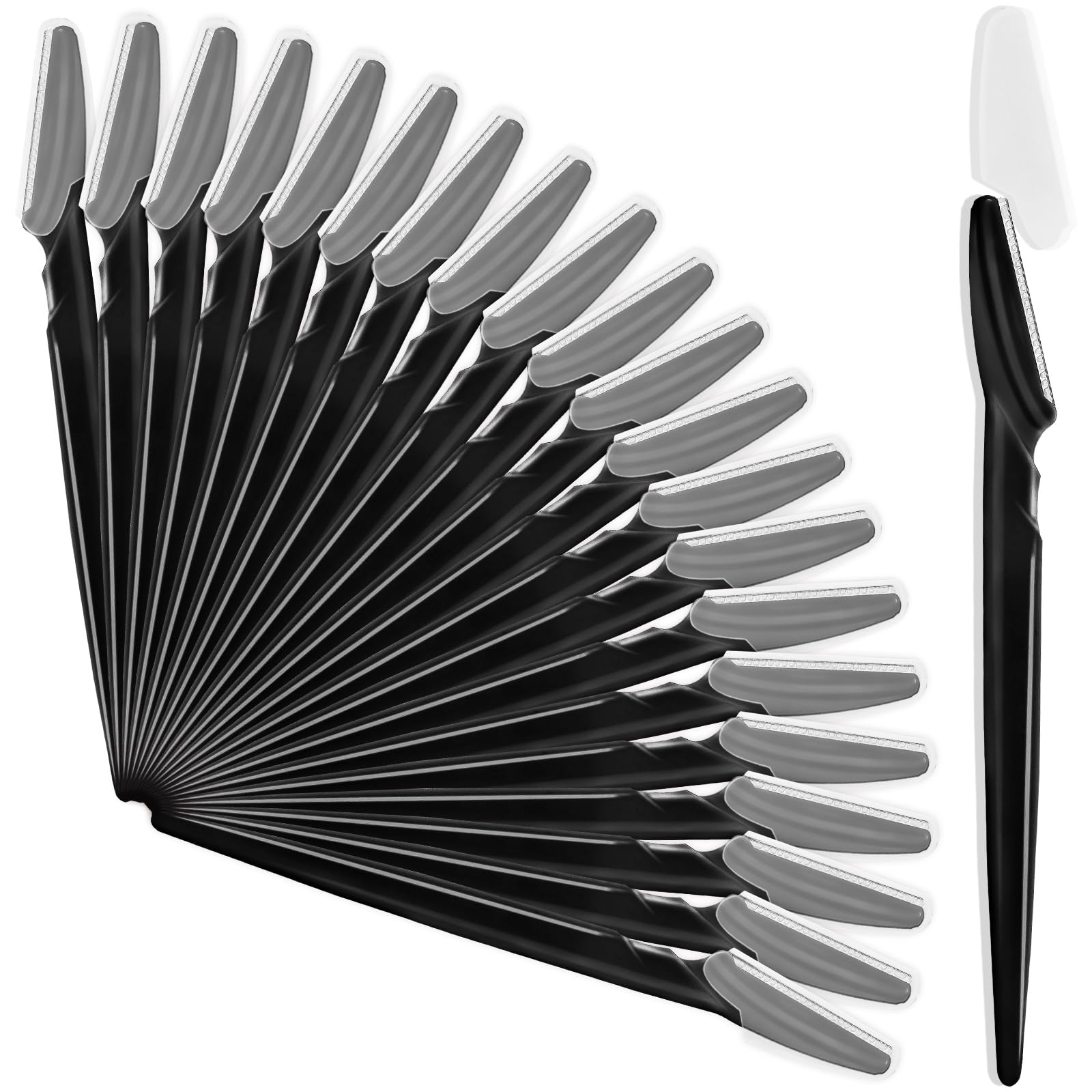 Razors 21 Pack — Multipurpose Dermaplaning Face Razors & Eyebrow Trimmers for Wo