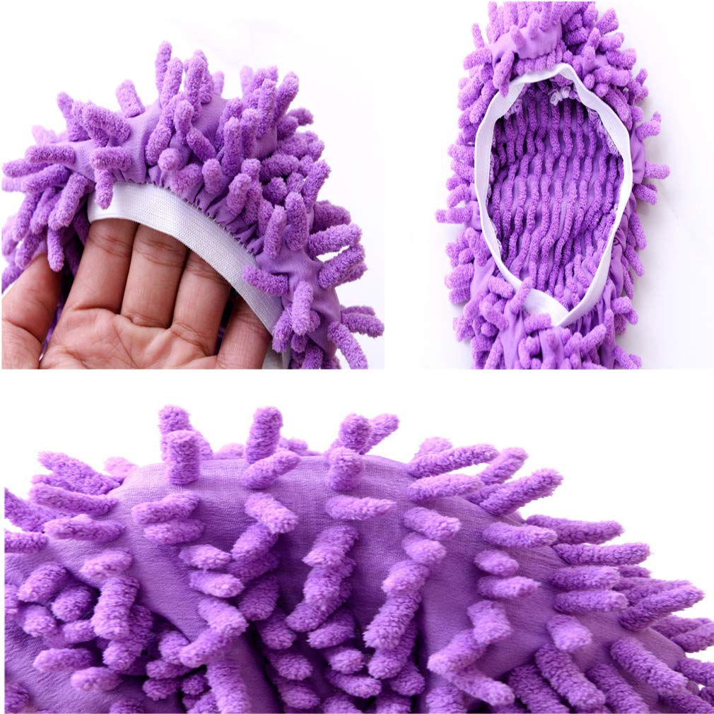Mop Slippers Shoes 5 Pairs (10 Pieces) - Microfiber Cleaning House Mop Slippers