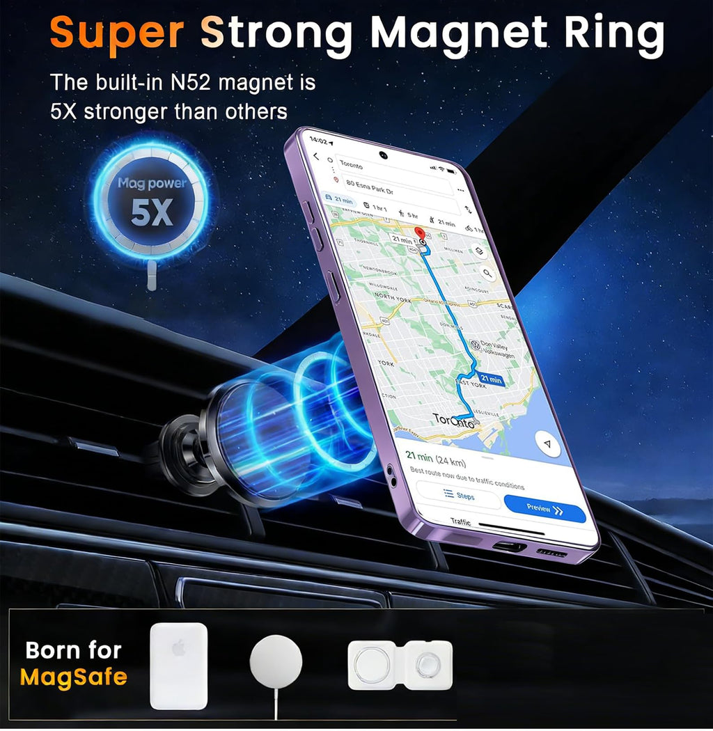 Magnetic for Samsung Galaxy S26 Ultra Case,[Compatible with MagSafe] [Full Camer