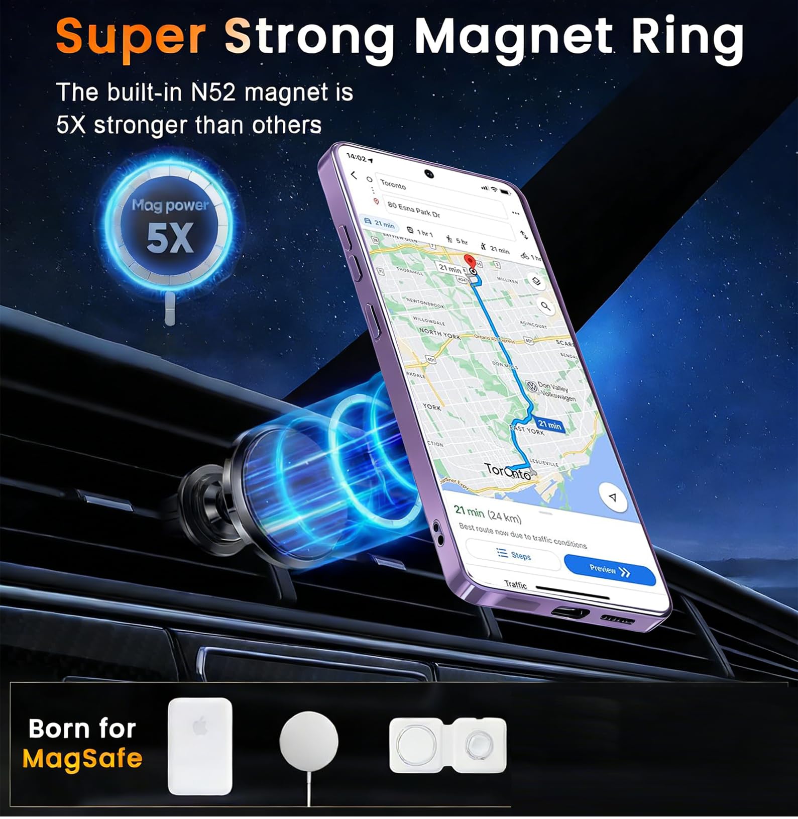 Magnetic for Samsung Galaxy S26 Ultra Case,[Compatible with MagSafe] [Full Camer