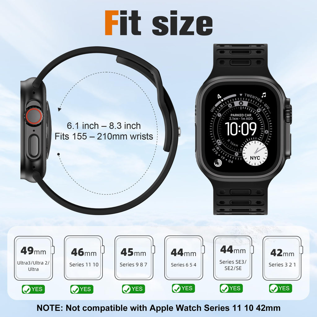 with Apple Watch Ultra 3 2/ Ultra Band 49mm 44mm 45mm 46mm 42mm, Soft