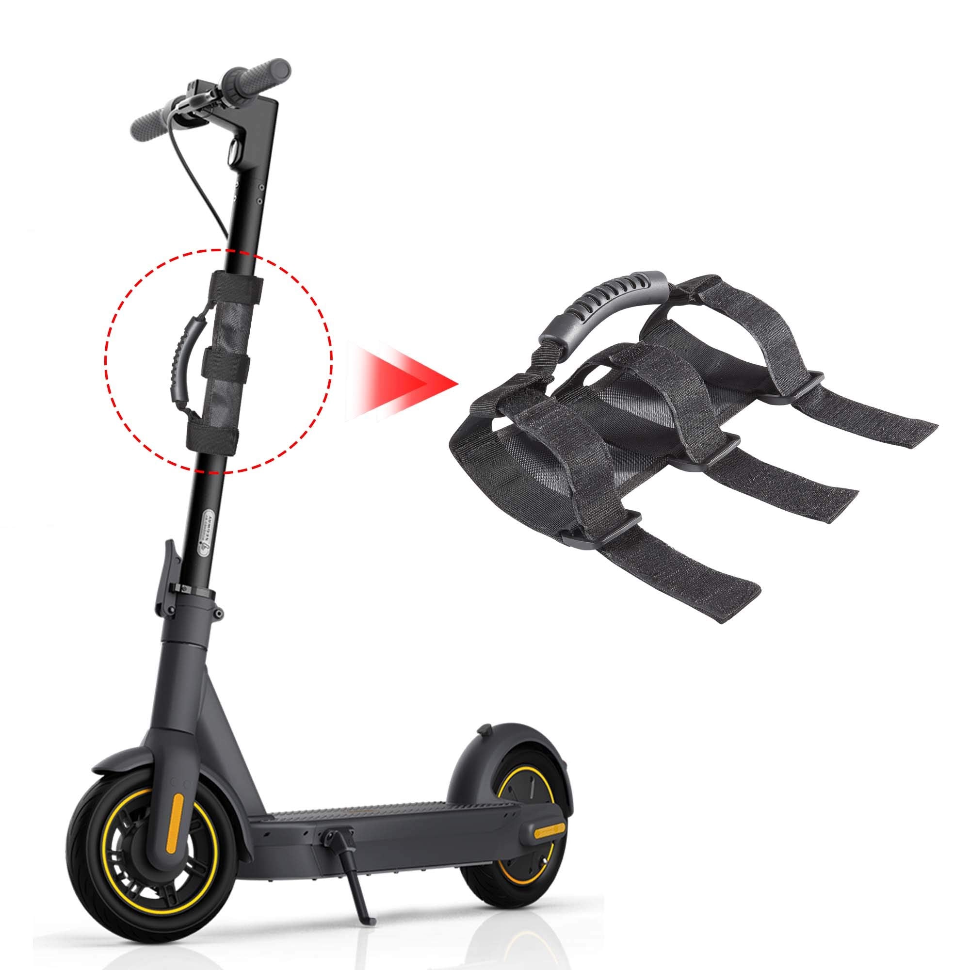 Scooter Carry Handle Portable Hand Carrying Handle Straps Handles Bandage Compat