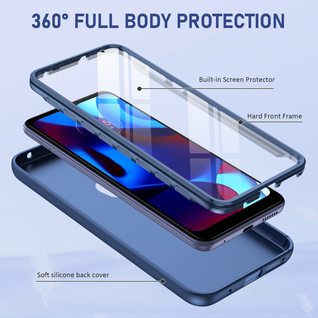 for Motorola Moto-G Pure Phone Case: G Play 2023 | G Power 2022 Silicone Matte C