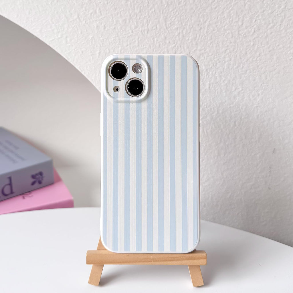 For Iphone 14 Case Cute Color Striped With Aesthetics Design For Girls Women Sof