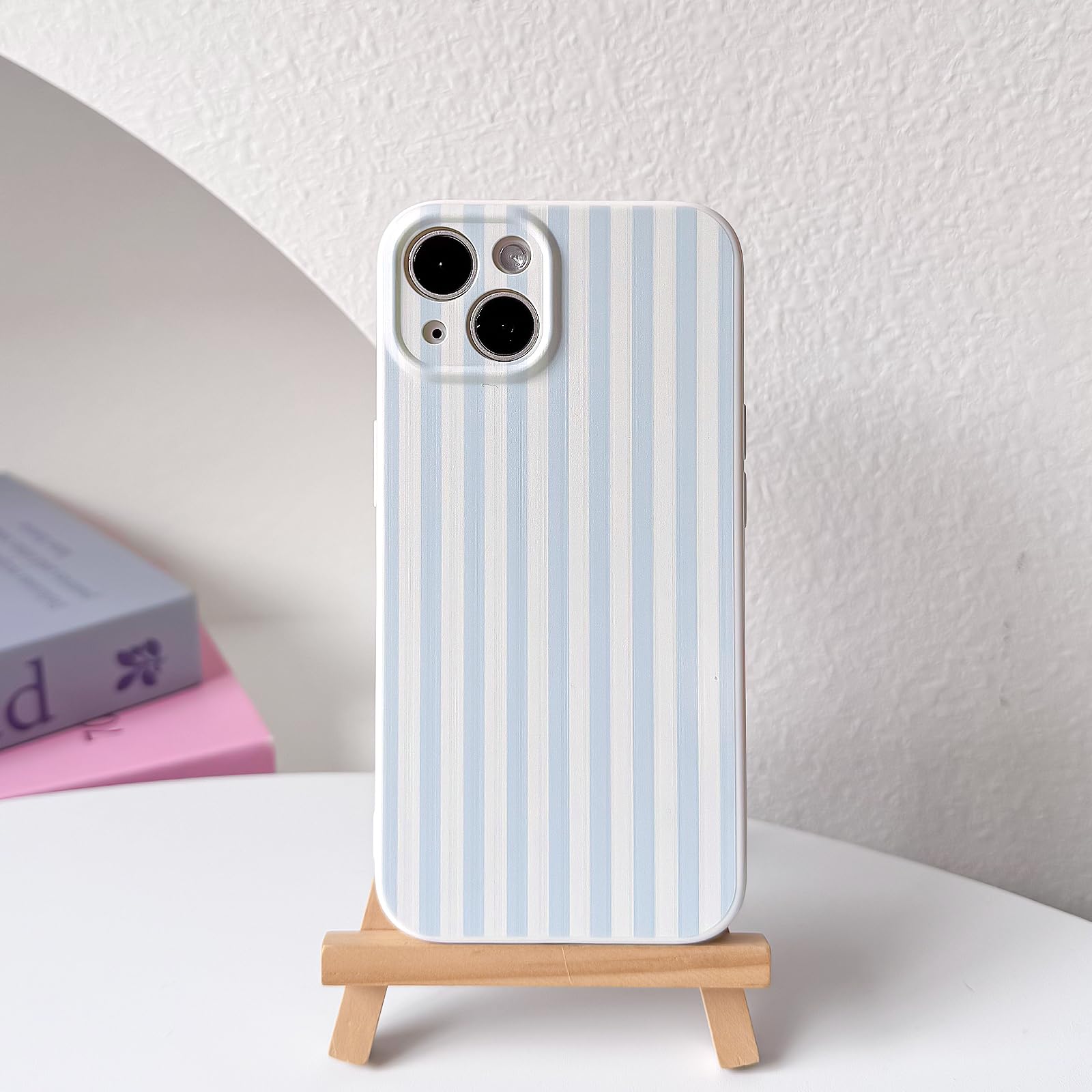 For Iphone 14 Case Cute Color Striped With Aesthetics Design For Girls Women Sof