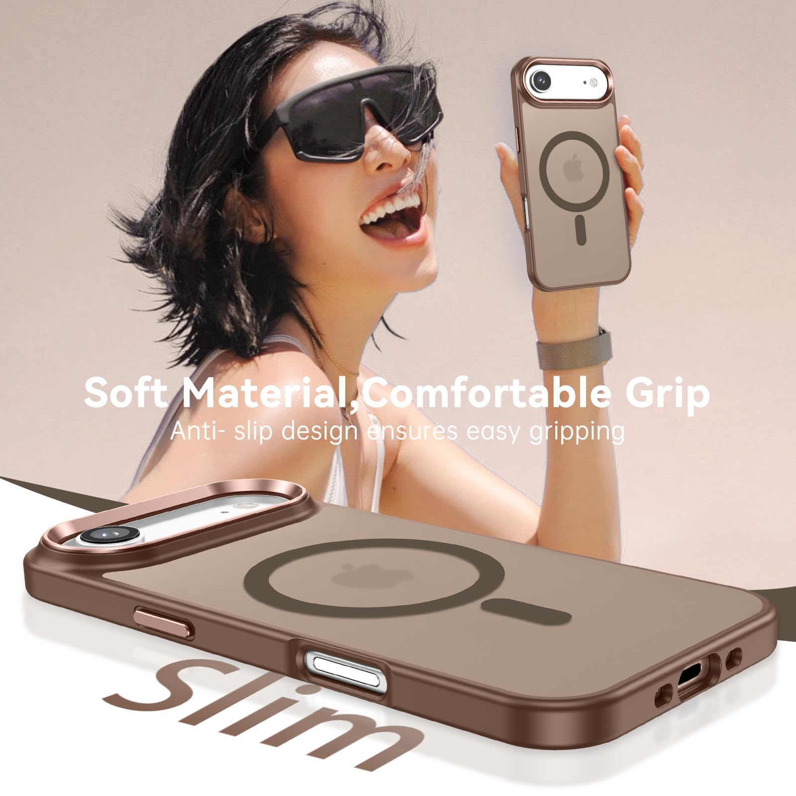 for iPhone Air Case 2025, [Compatible with MagSafe] Translucent Matte S