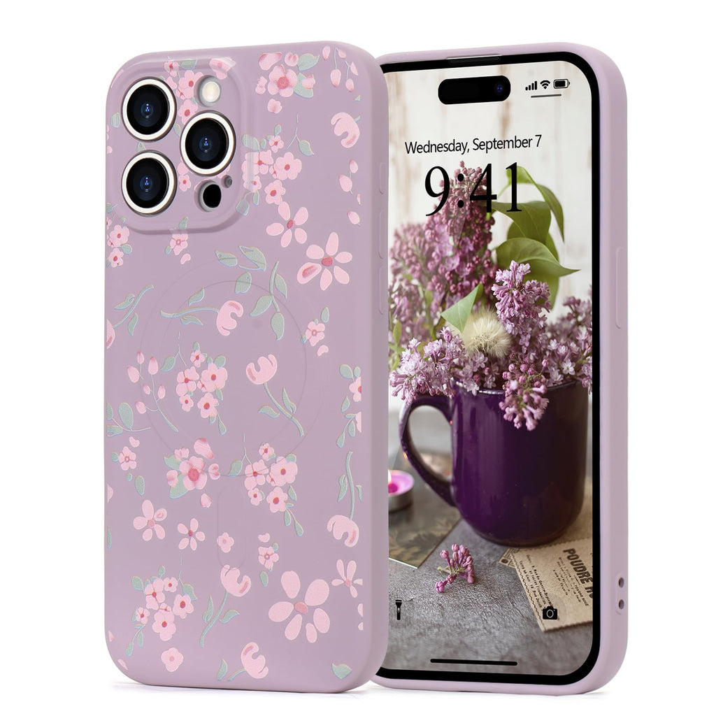 Elegant Design Phone Case for iPhone 14 Pro, Compatible with MagSafe Shoc