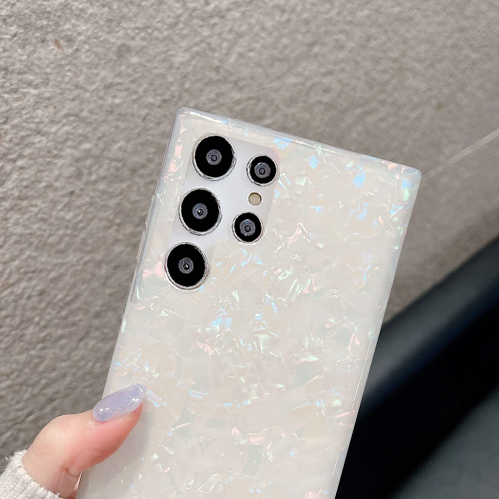 Galaxy S23 Ultra Case 5G 6.8-inch, Luxury Sparkle Glitter Translucent Clear Opal