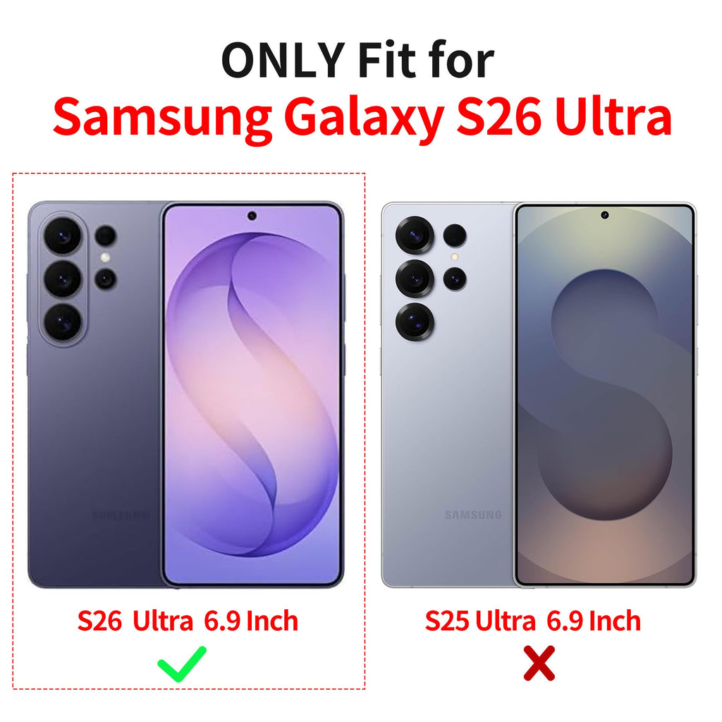 for Samsung Galaxy S26 Ultra Case, Cute Wavy Compatible with Magsafe, Curly Wave