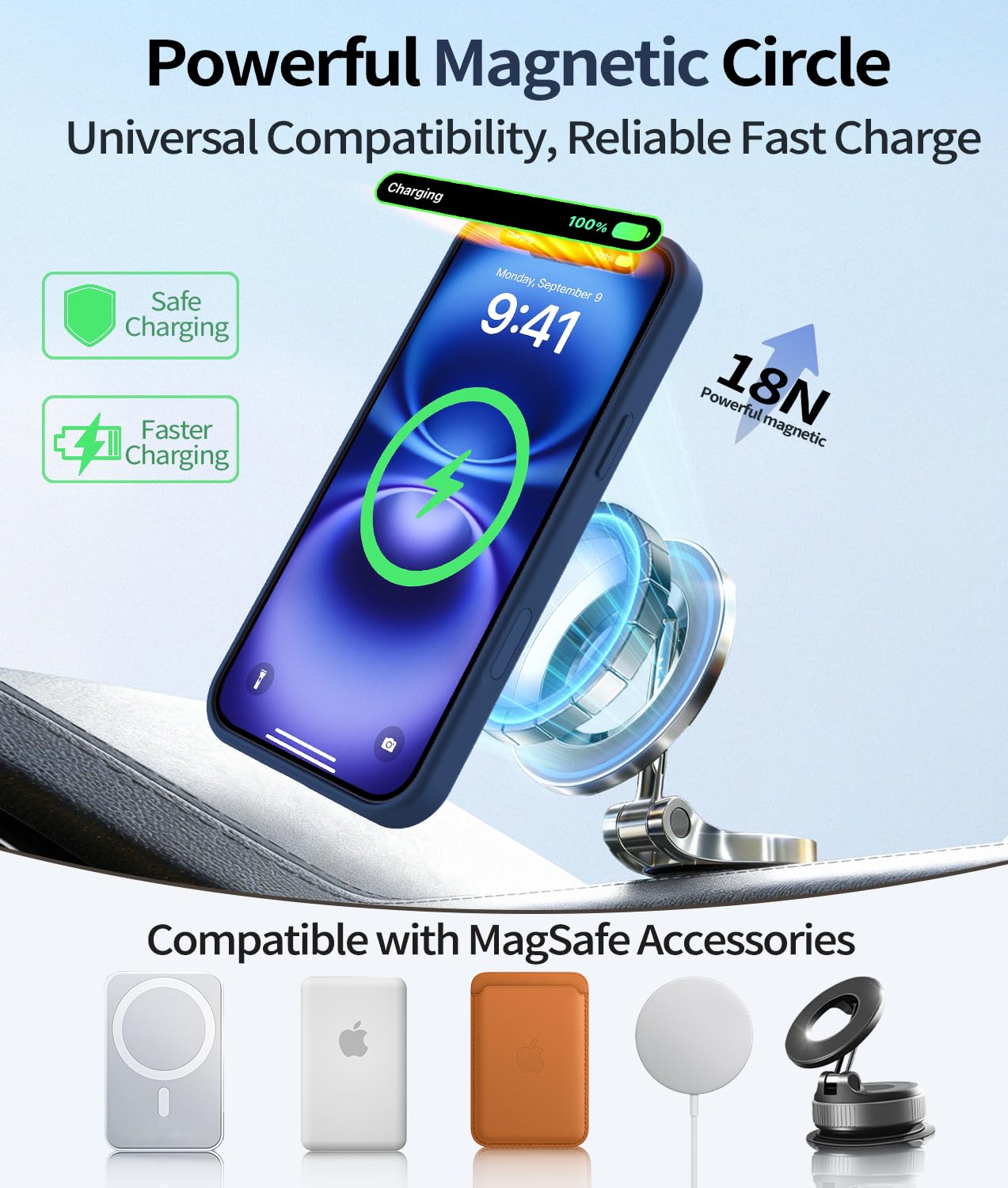 Case For Iphone 16 With Screen Protector [Full Camera Protection] [Strong Magsaf