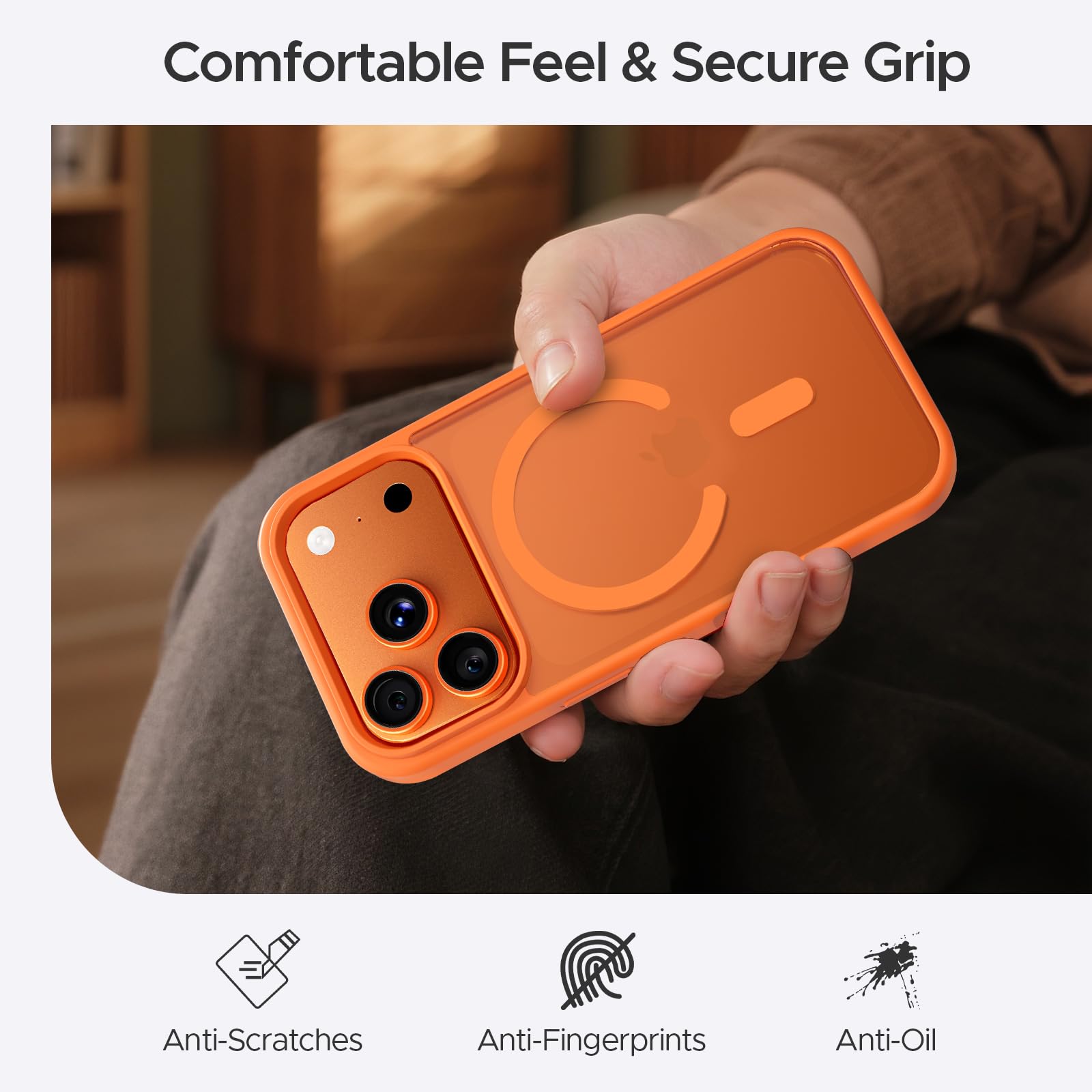 Iphone 17 Pro Case, Stronger Magnetic [Military Grade Drop Protection] Transluce