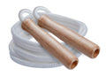 Sports SR Series Classic Nylon Jump Rope with Wood Handles, 8-Feet, White (Singl