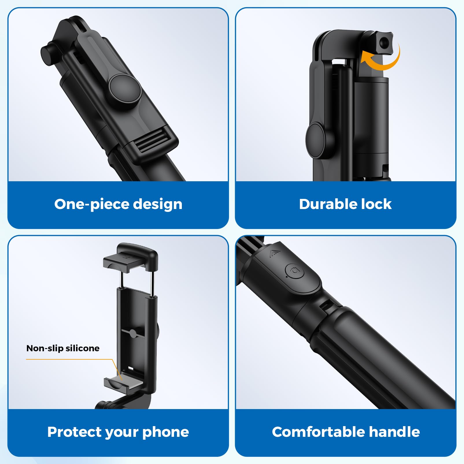 Selfie Stick Tripod, Retractable Selfie Stick Tripod with Wireless Remote Contro