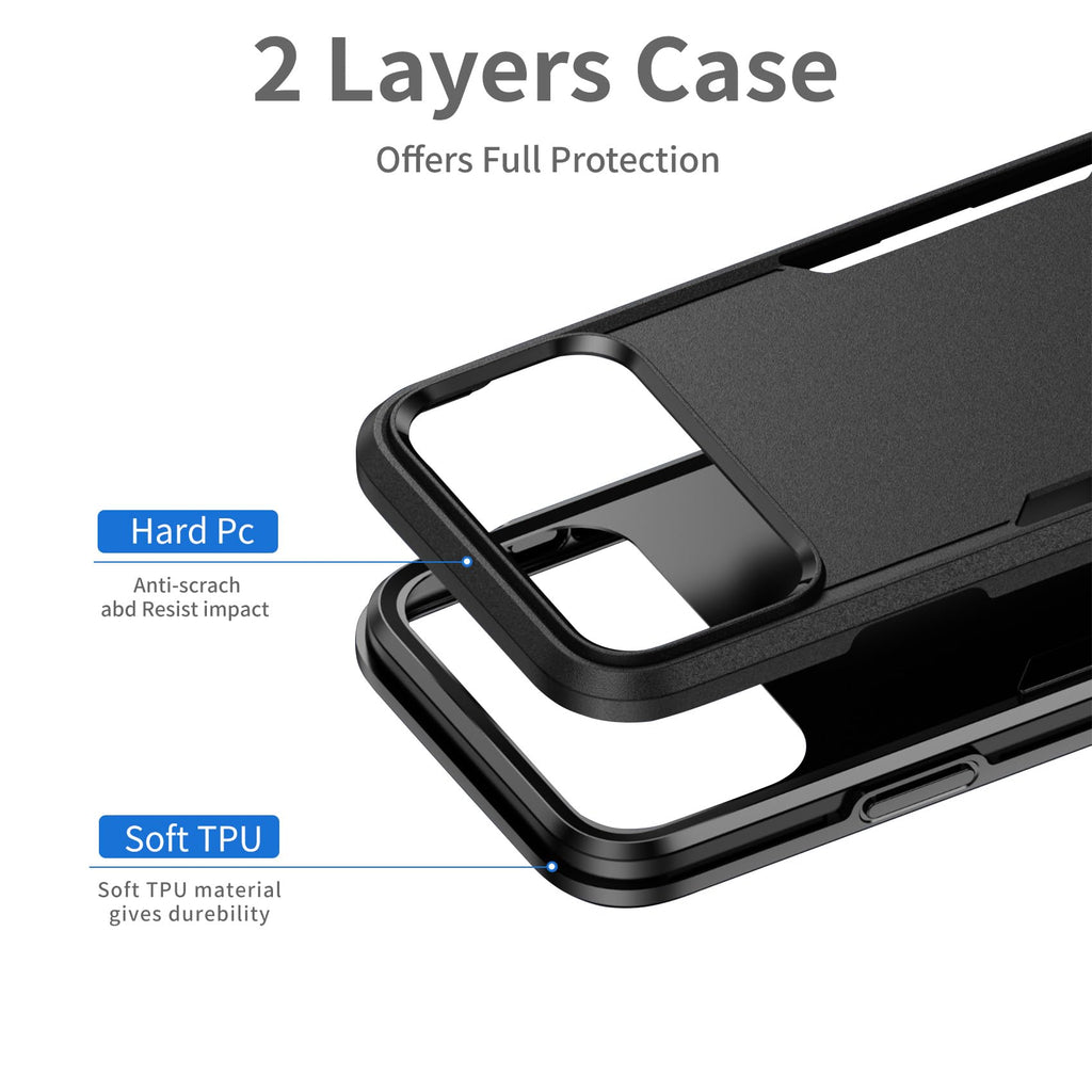 For Iphone 17 Pro Max Case, Dual Layer Heavy Duty Shockproof Protective Phone Ca