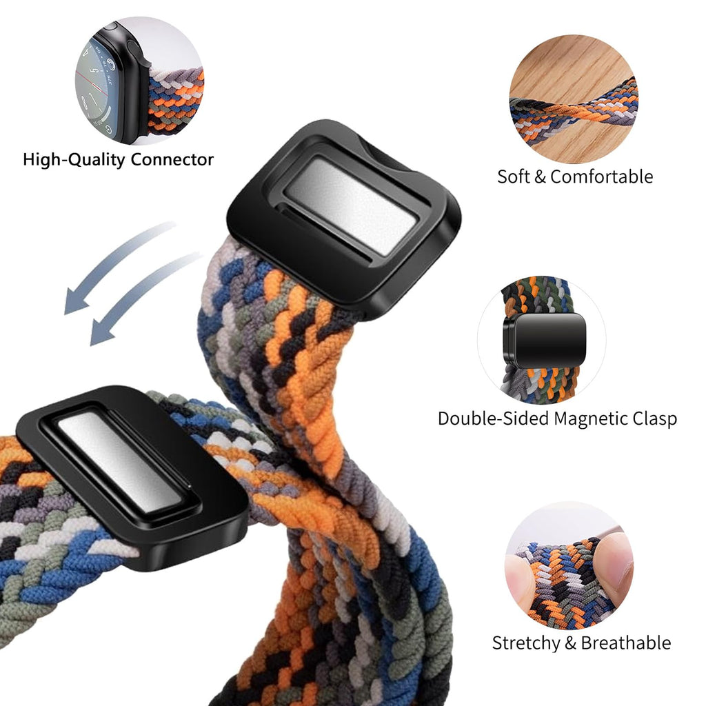 Bands With Magnetic Clasp Compatible with Apple Watch Band 38mm 40mm 41m