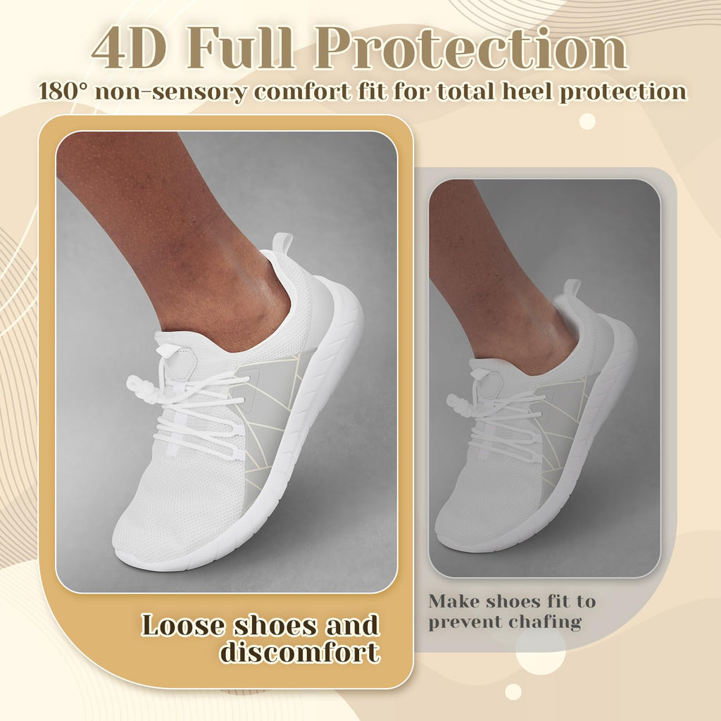 Pair Adhesive Shoe Back Cushion Pads, Reusable Back of Heel Cushion Pads for Wom