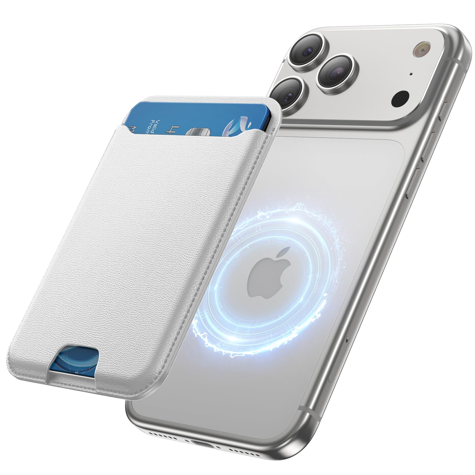 for MagSafe Wallet, 3 Cards Holder, Slim Magnetic Phone Wallet for iPhone 17/16/
