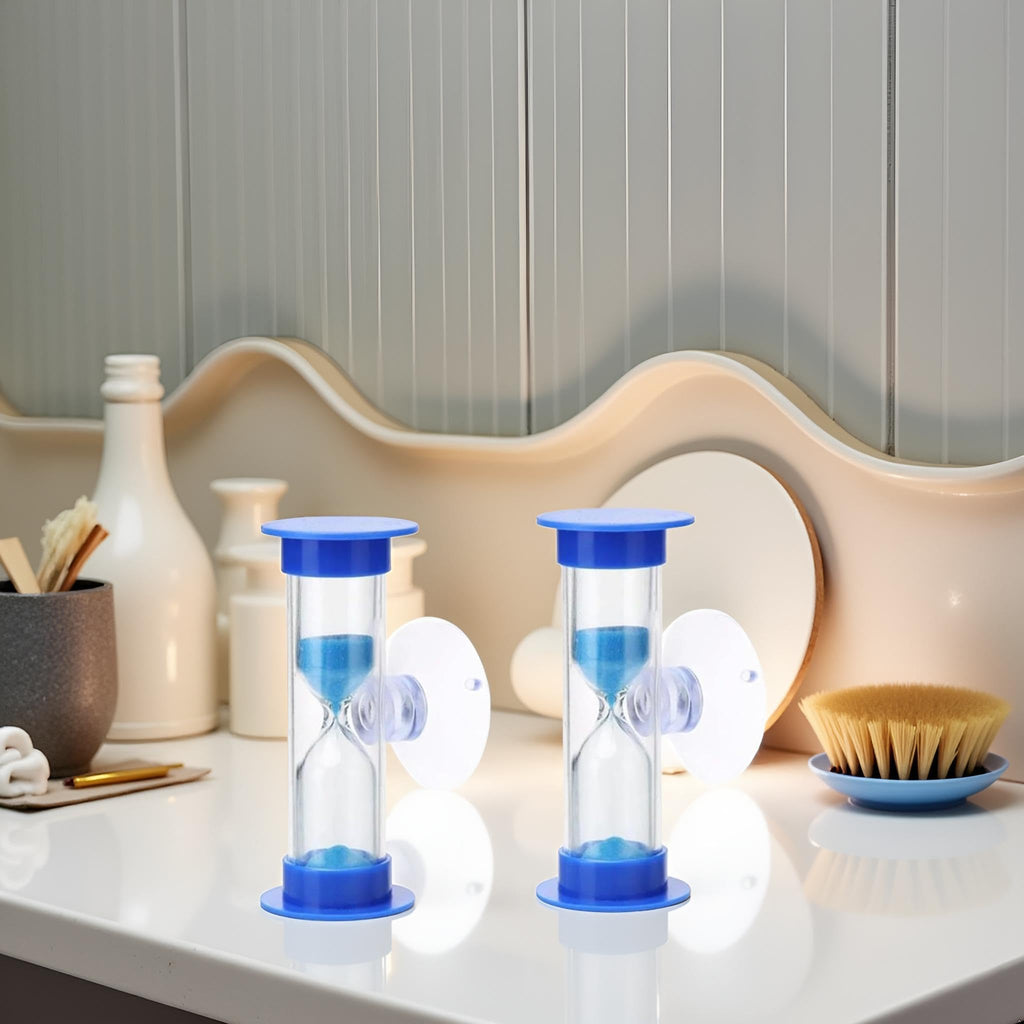 2-Minute Sand Timer With Suction Cup,Hourglass Toothbrush Timer For Kids, Classr