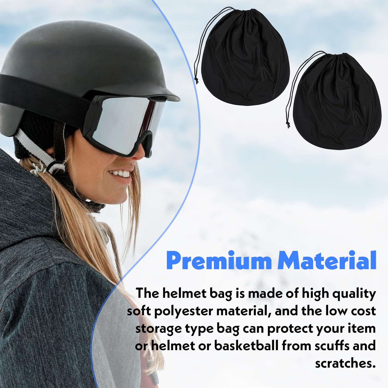 2 Pack Helmet Bags Helmets Protection Storage Bag Lightweight Carrying Bags Moto