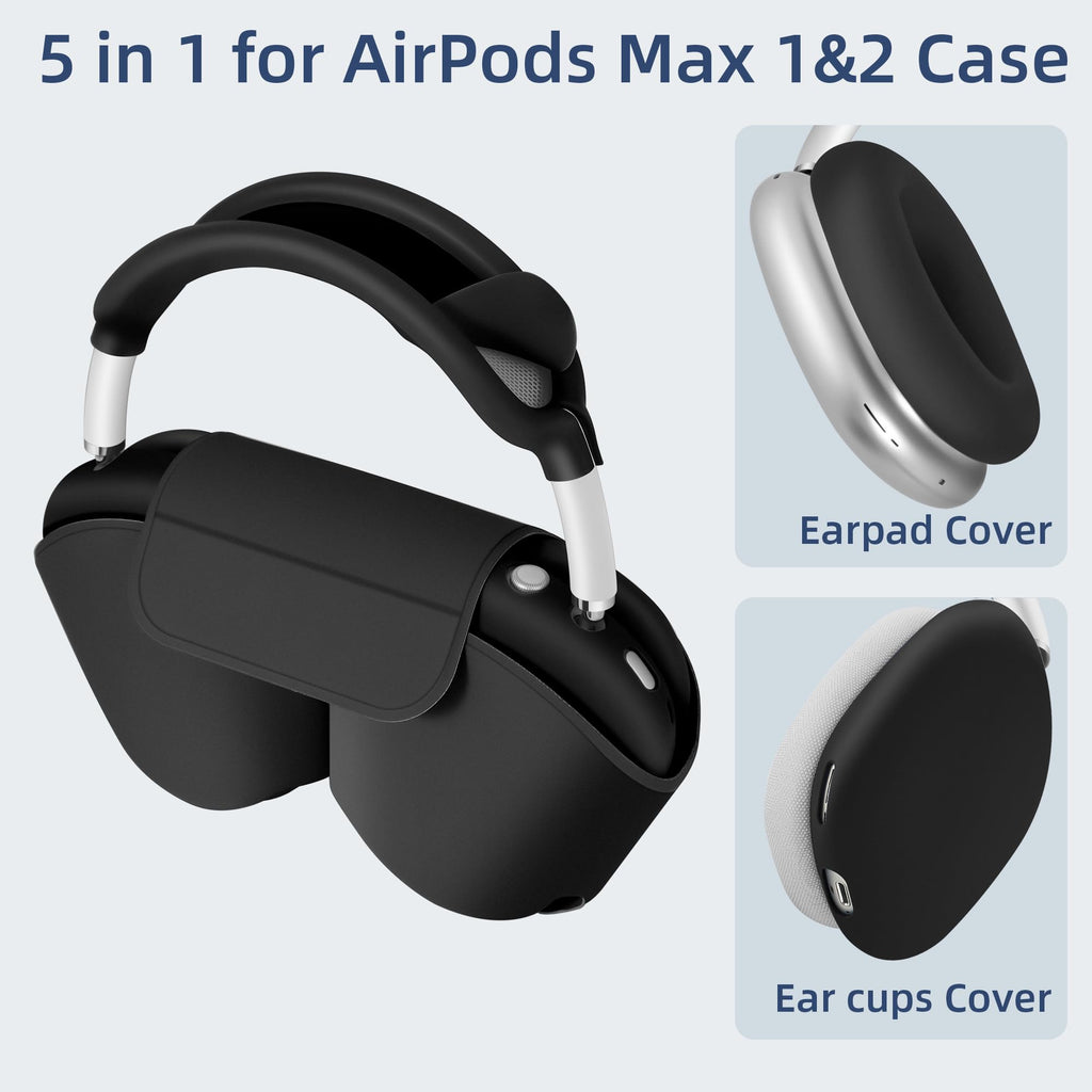 1】 Airpods Max 2/1 Smart Case Cover, (2020/2026) Sleep Mode Compatible, For Appl