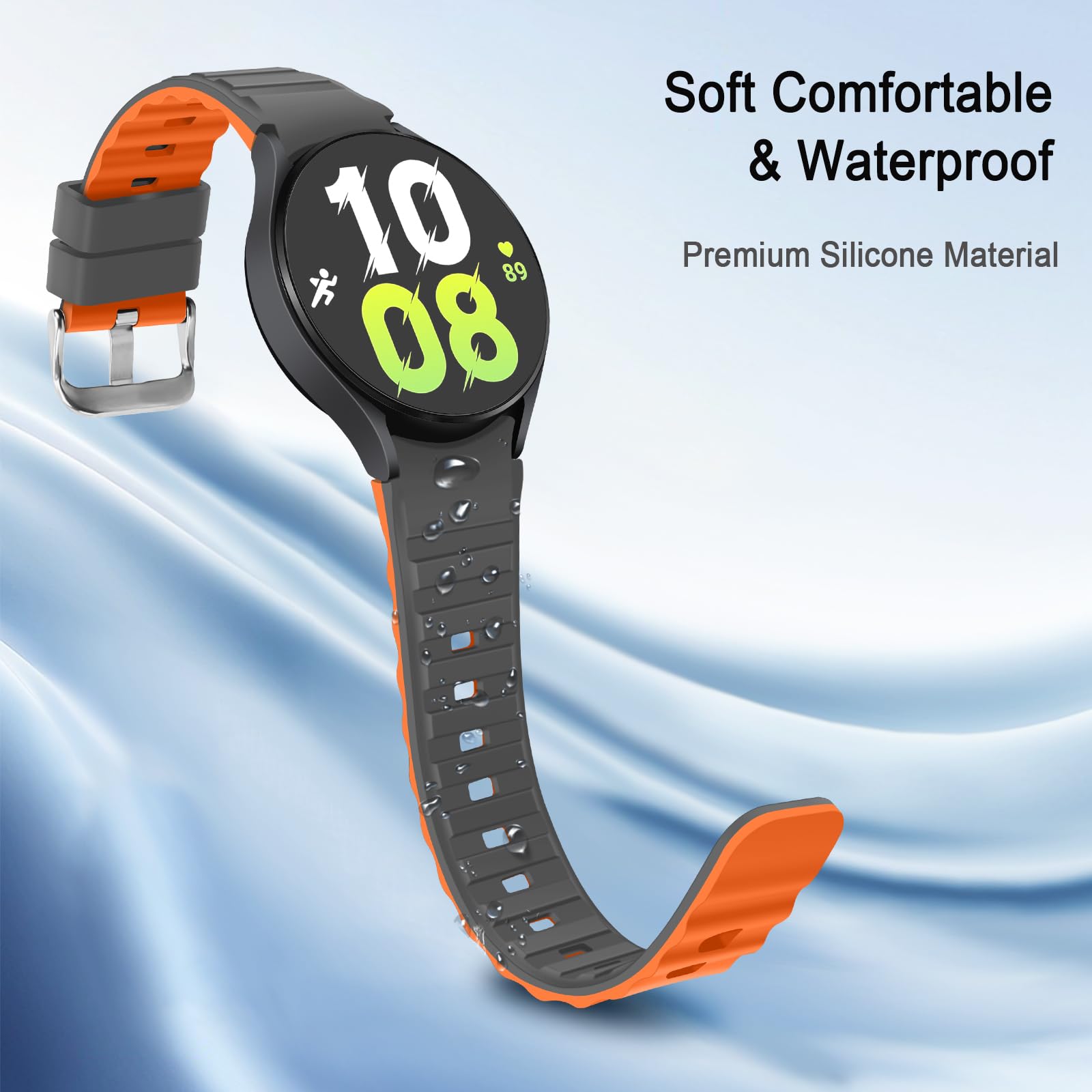No Gap Bands Compatible with Samsung Galaxy Watch 7/6/5/4 Band 40mm 44mm/Watch 6