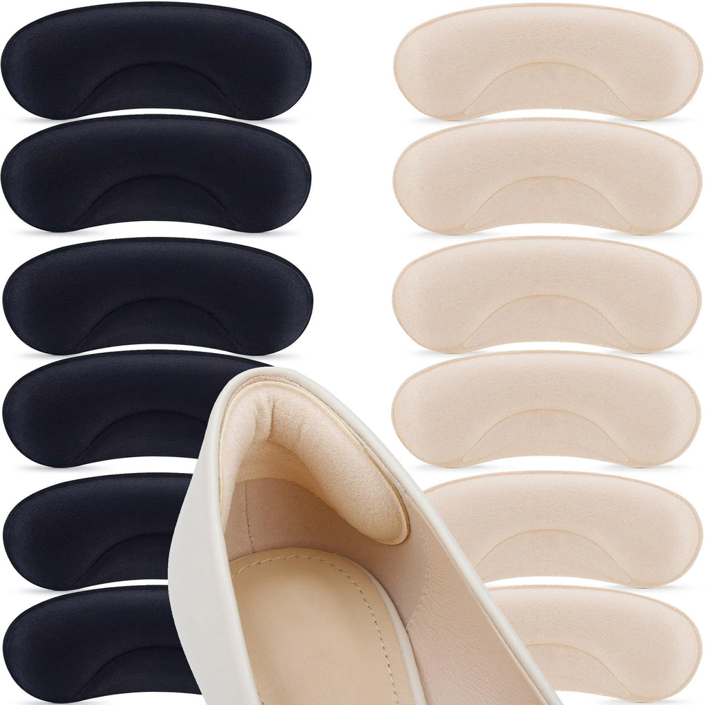 Pairs Heel Cushion Pads for Too Big Shoes - Protectors to Prevent Heel Pain, Bli
