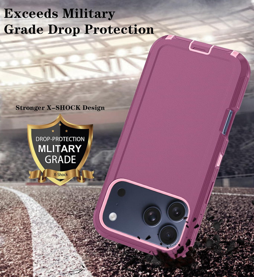 With Iphone 17 Pro Max Case With Hd Screen Protector, [2 In 1 ] Heavy Duty Prote