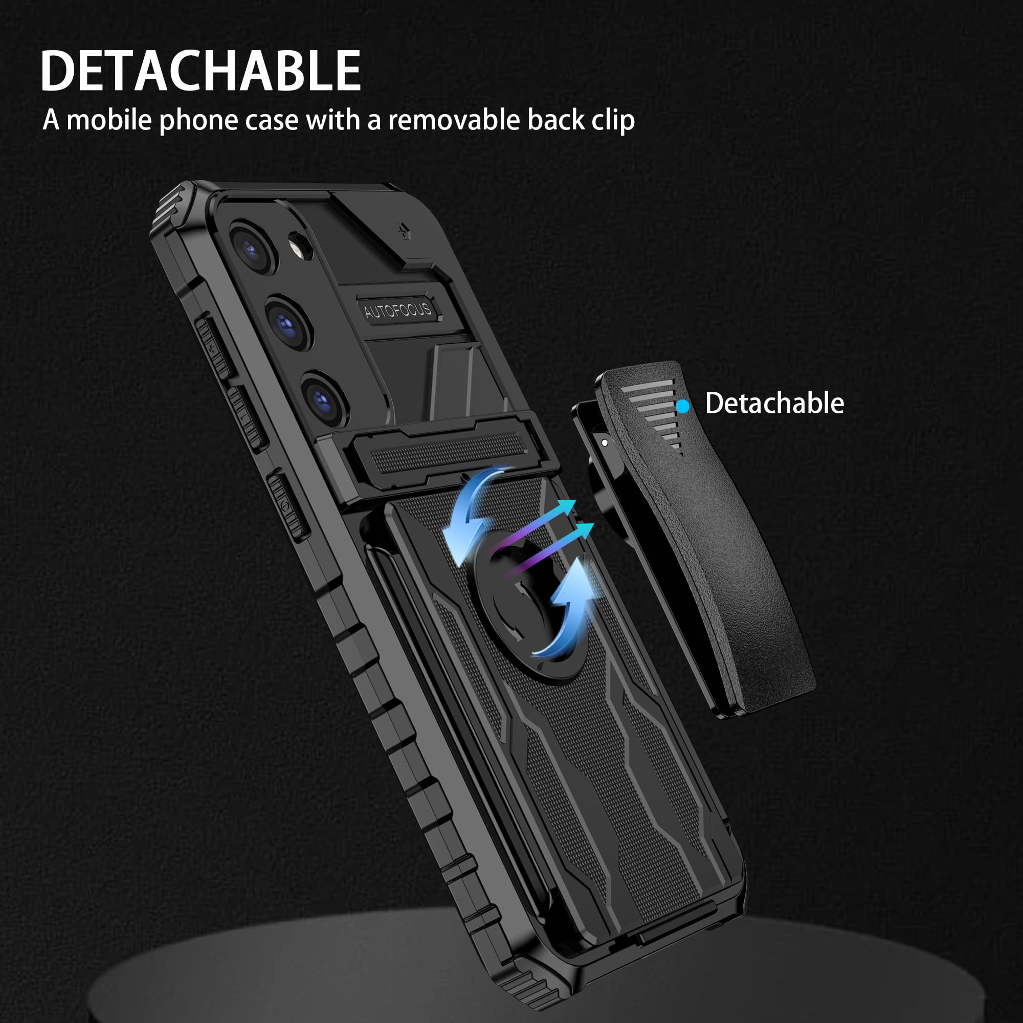 Galaxy S23 Plus 5G Case with Screen Protector & Belt Clip Holster - Ultimate Pro