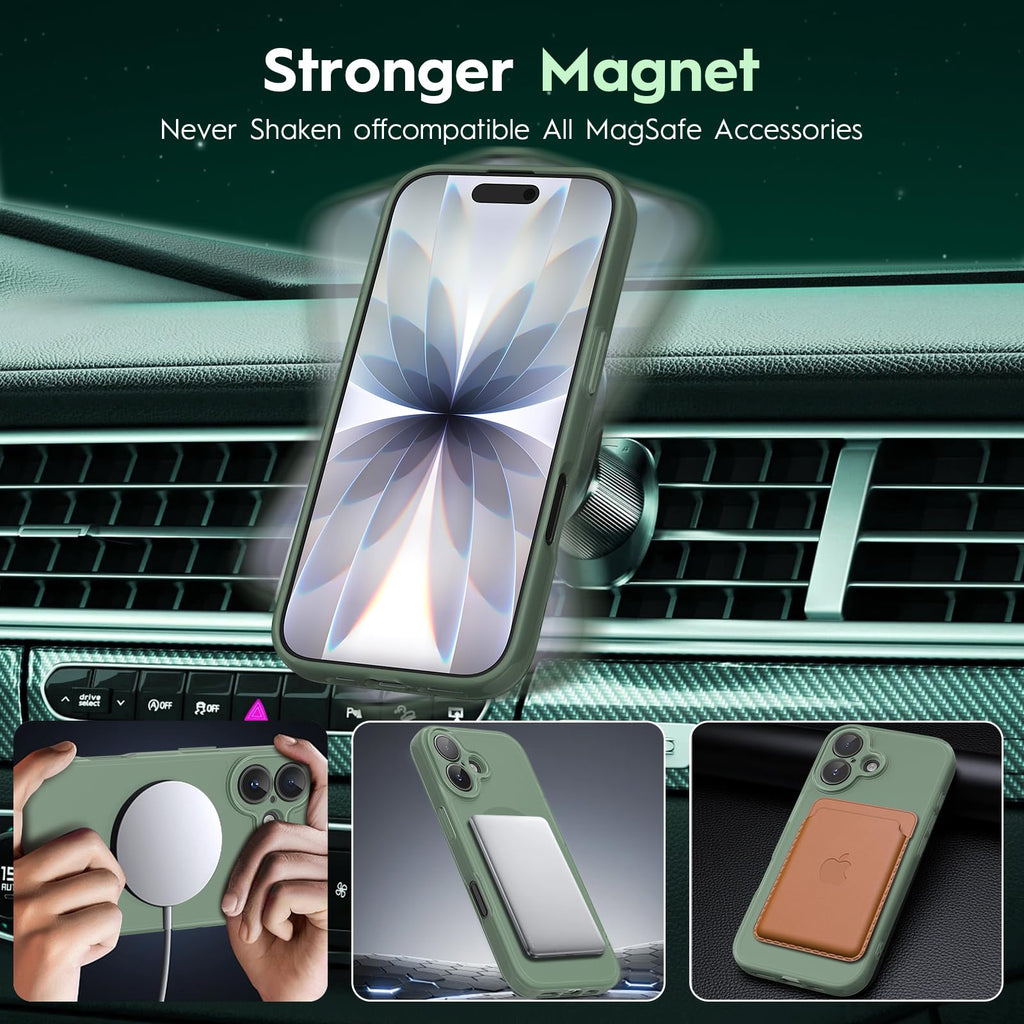 for iPhone 17 Case, Compatible with MagSafe, Shockproof Cover for iPhon