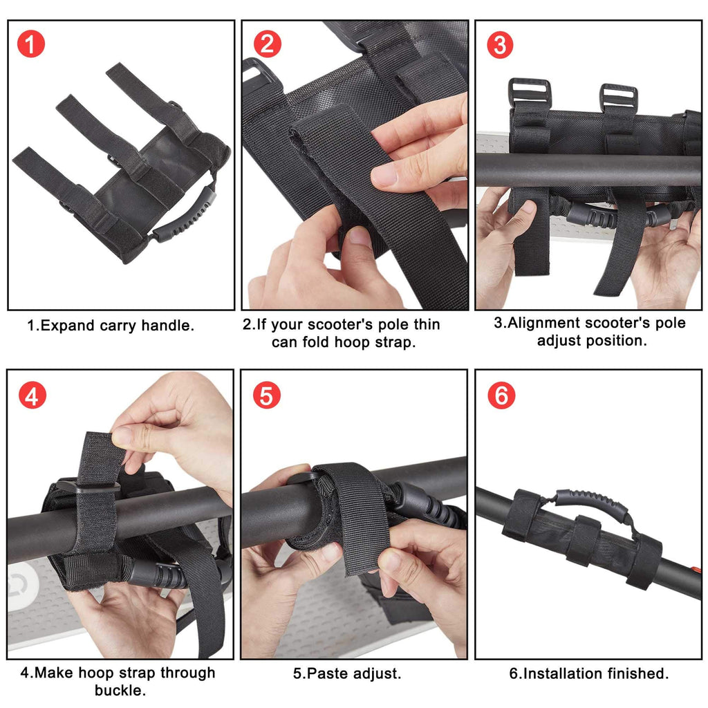 Scooter Carry Handle Portable Hand Carrying Handle Straps Handles Bandage Compat