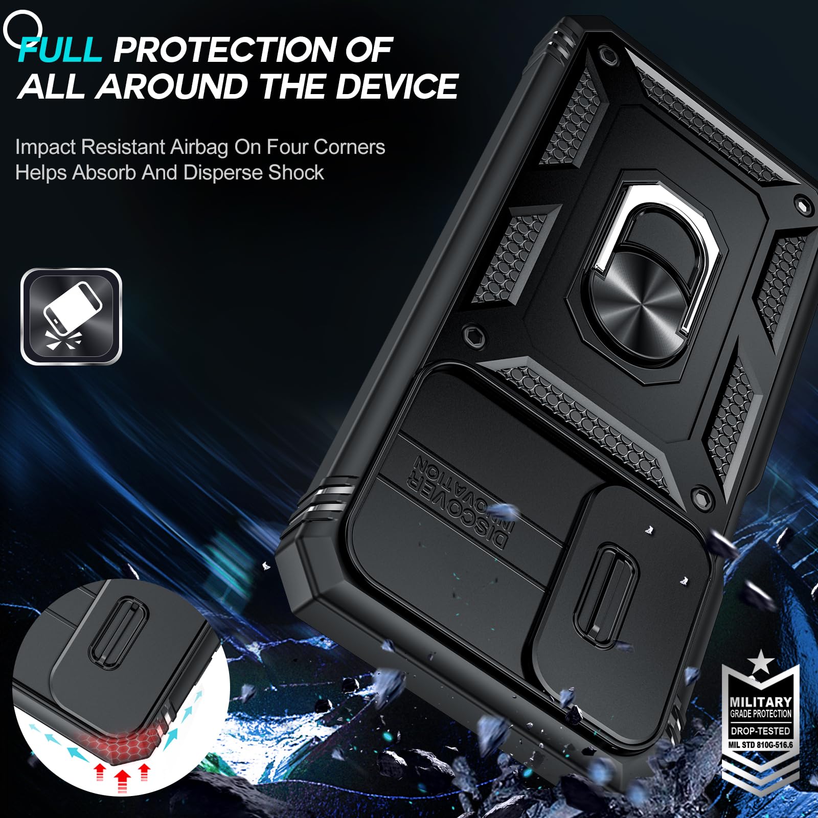 Samsung Galaxy A17/A16-5G Phone Case: Samsung A17 Case with Screen Protector