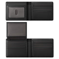 Wallet For Men RFID Blocking Black Wallets Bifold Faux Leather Card Holder Front