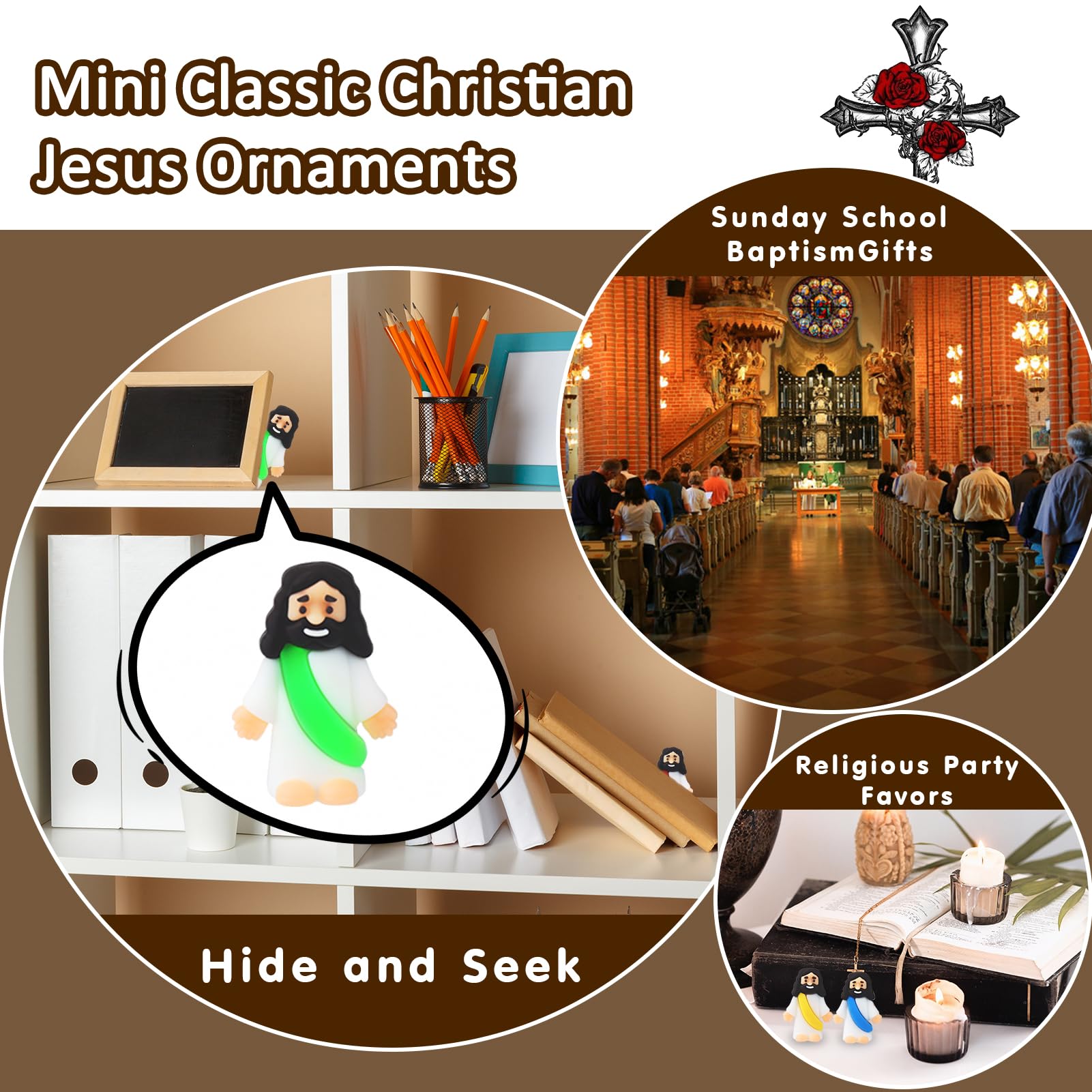 Little Jesus Figures Bulk Mini Jesus Figurines Tiny Small Rubber Baby Jesu