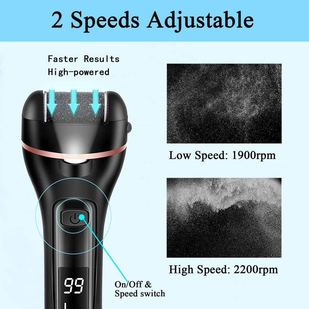 Feet Electric Foot File, 13-in-1 Professional Pedicure Tools Foot Ca