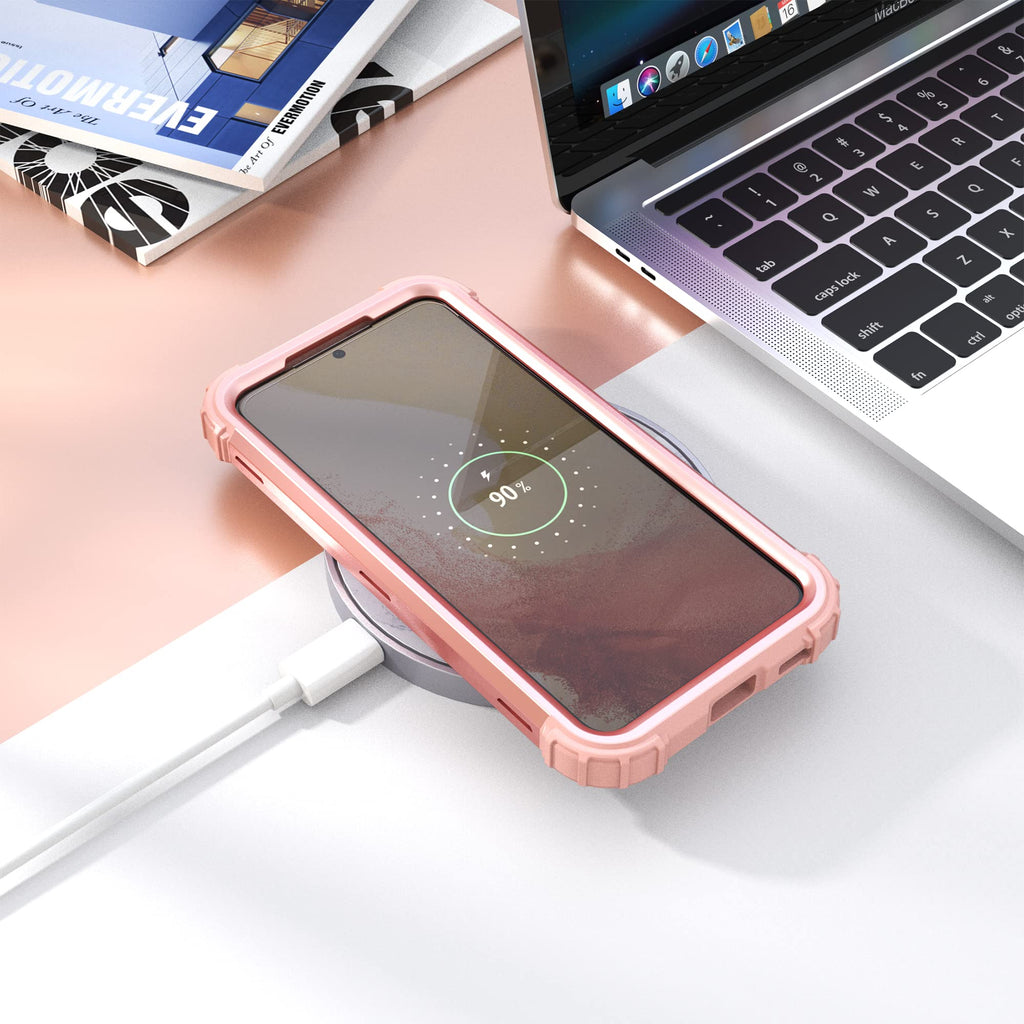 S23 Heavy-Duty Case with 3-in-1 Shockproof Protection & Screen Protector
