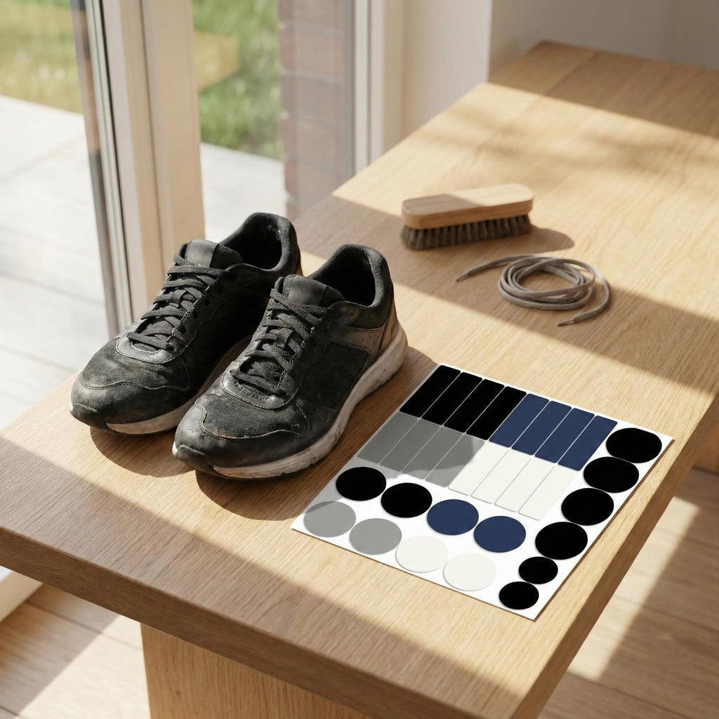 30 Pcs Shoe Patches for Holes Kit,Self-Adhesive Sneaker Repair Kit for Mesh & Ca