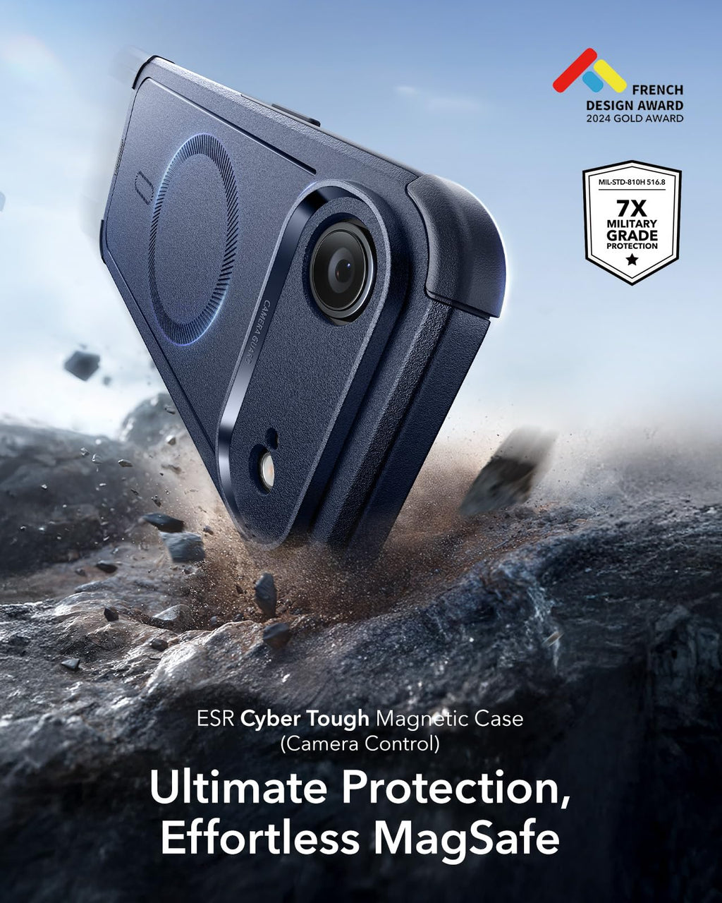 Iphone Air Case, 7X Military-Grade Drop Protection, Shock-Absorbing Rugged Iphon