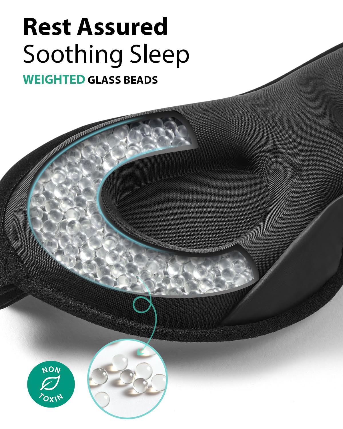 Sleep Mask - 100% Blackout Eye Mask for Sleeping for Women Men, 3D Cont