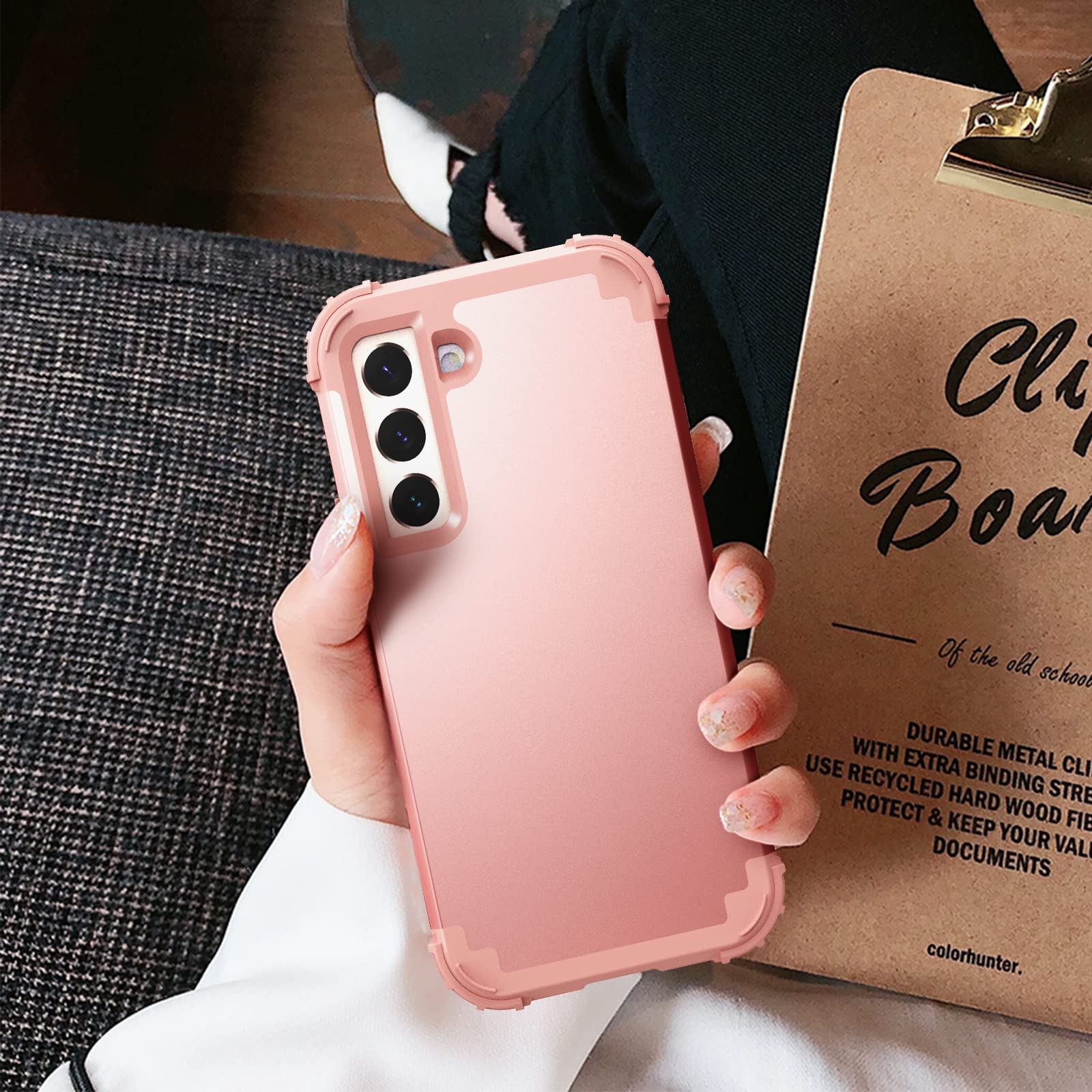 S23 Heavy-Duty Case with 3-in-1 Shockproof Protection & Screen Protector