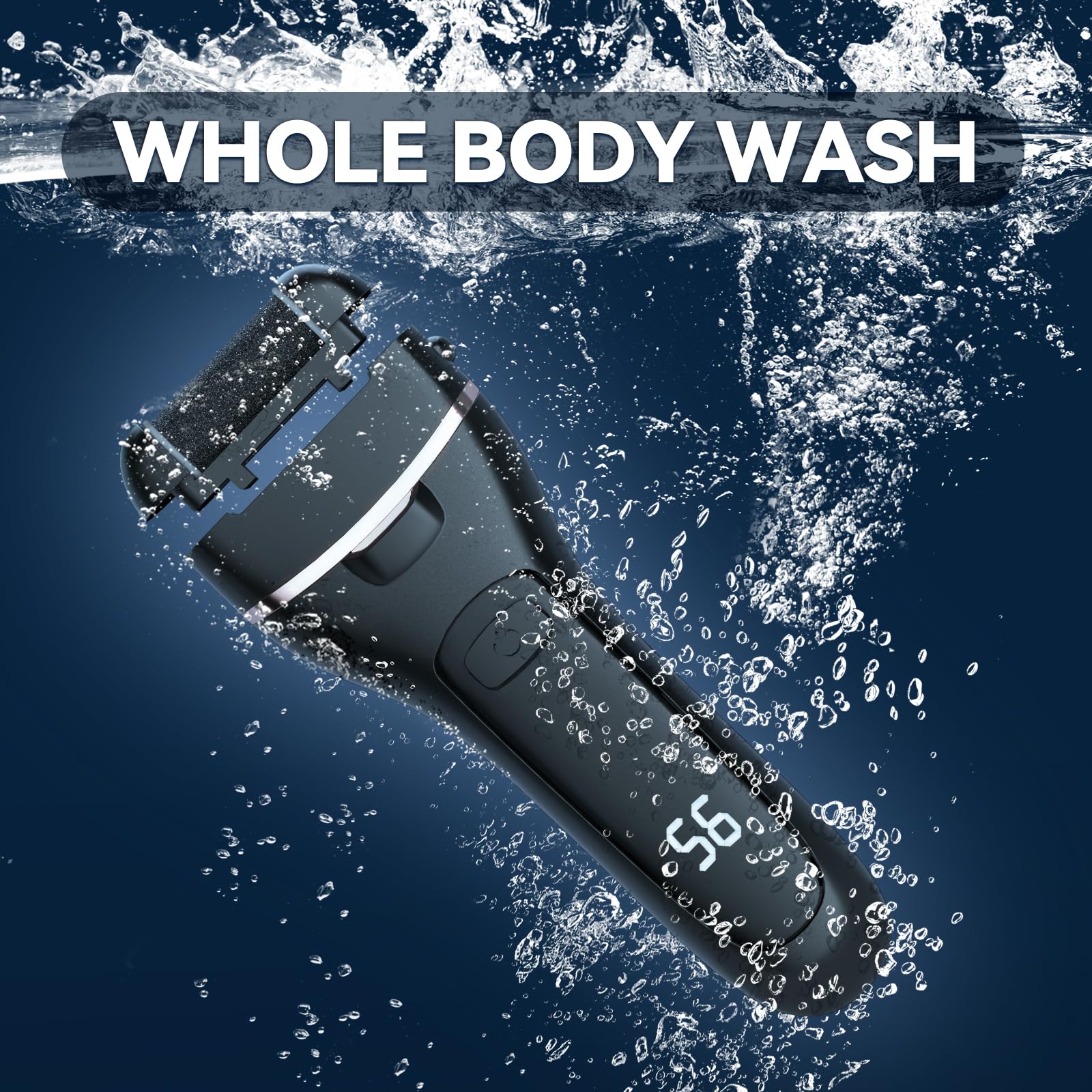 Callus Remover for Feet 17-in-1 Rechargeable Waterproof — Professional Pedicure