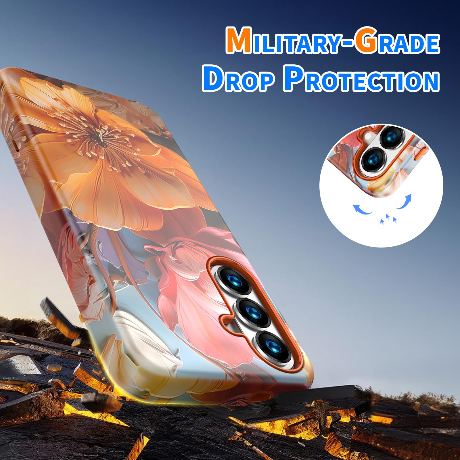 for Samsung Galaxy S26 Case,Shockproof Dropproof Protective Phone Wireless Bumpe