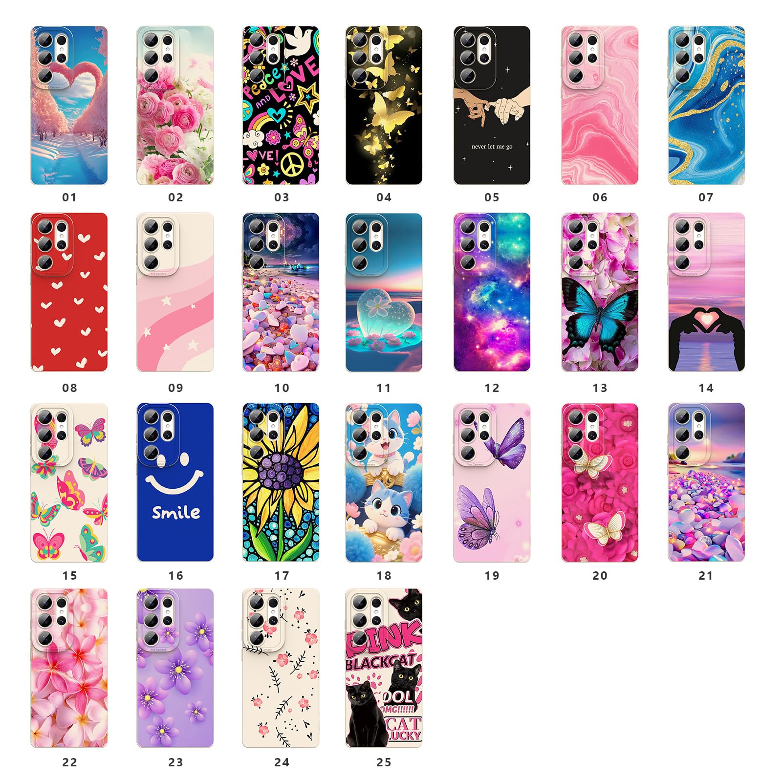 with Samsung Galaxy S25 Ultra case.Soft TPU Phone Cover Bumper Shockproof Print