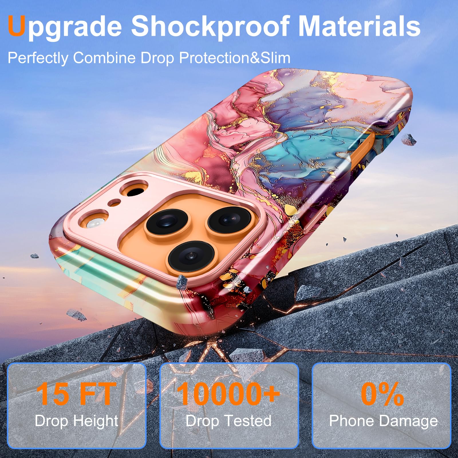 Iphone 17 Pro Case [ Magsafe] [Military-Grade Drop Protection] Slim Anti-Scratch