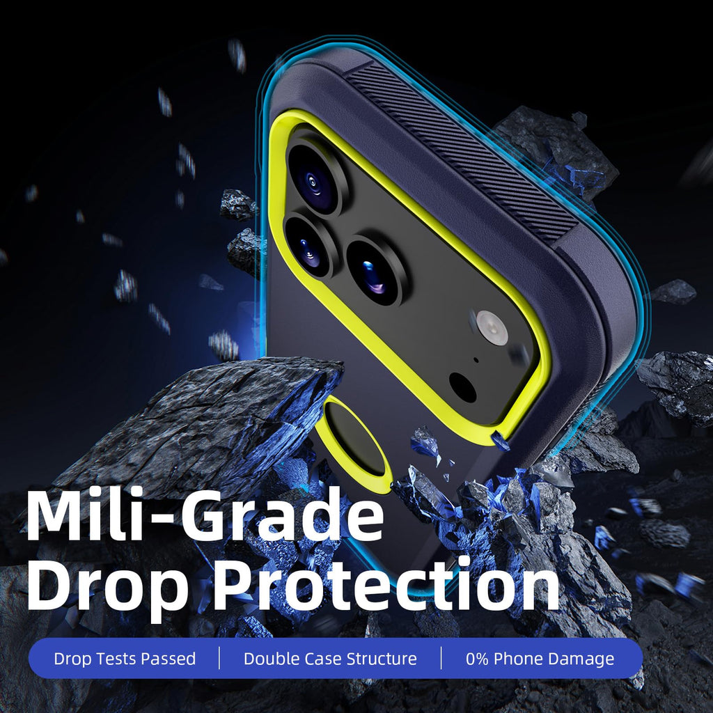 Iphone 17 Pro Max Case, Heavy Duty Drop Protection Screenless Dual Layer Shockpr