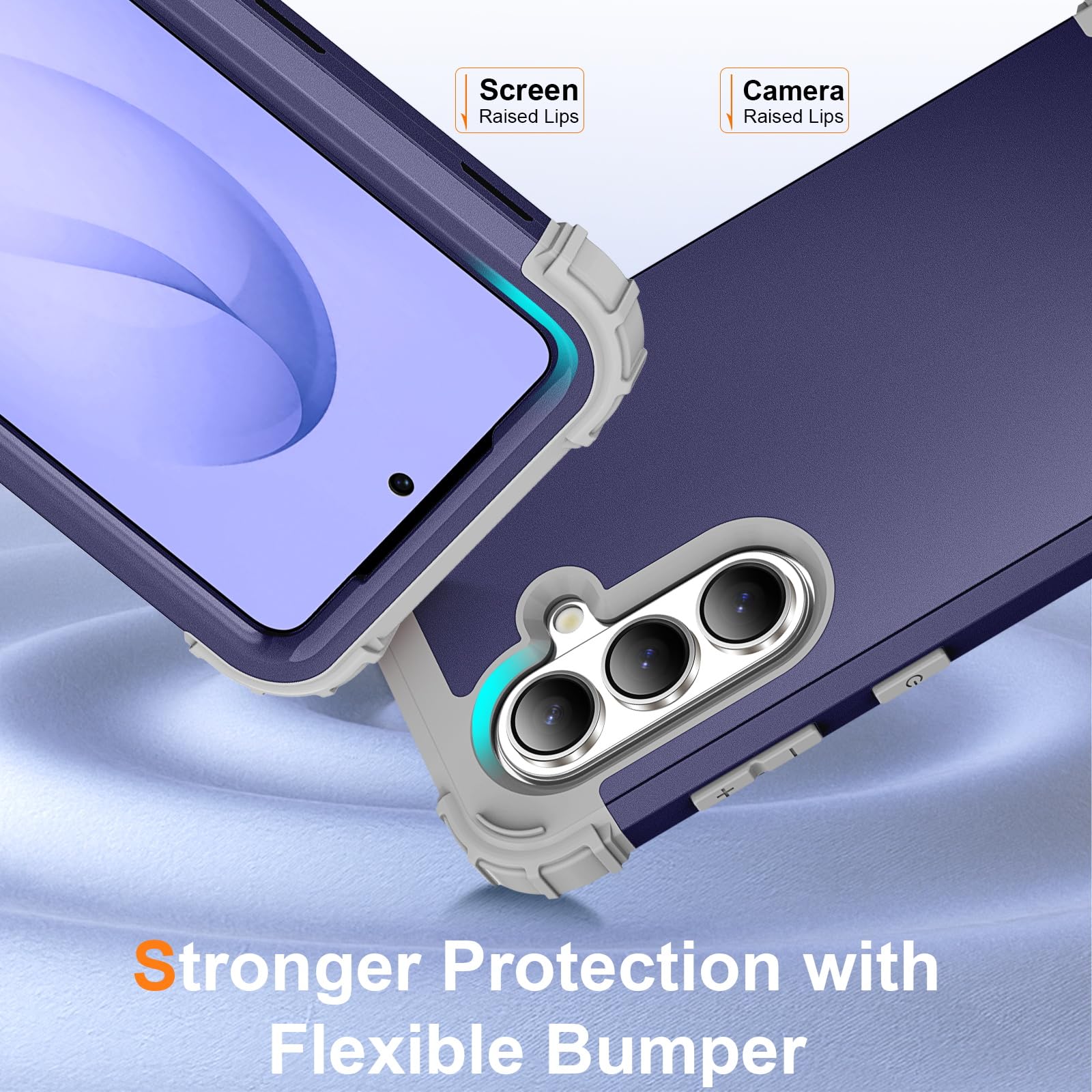 Galaxy S26 5G Case - Shockproof Hard Cover with Soft Silicone Bumper for Ultimat